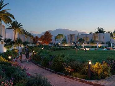 A view of La Rosa townhouses at Villanova by Dubai Properties