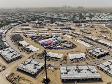 A view of Mudon Al Ranim Townhouses in Dubailand, built by Dubai Properties